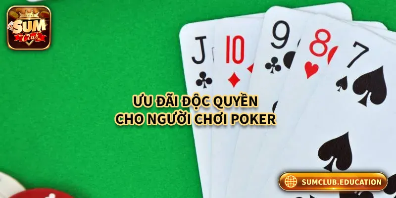 Ưu đãi độc quyền cho người chơi poker